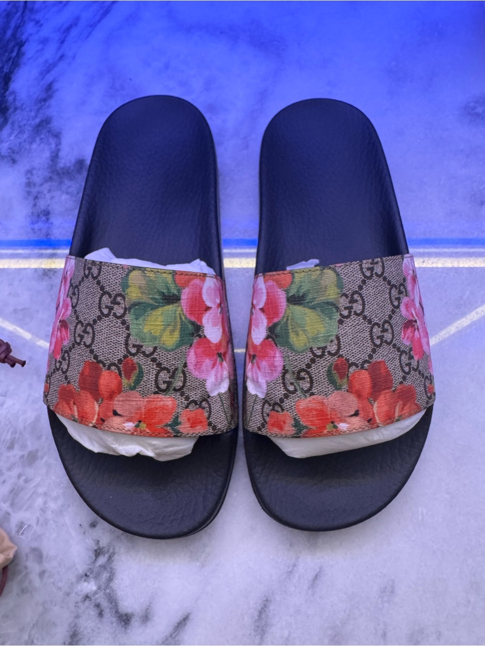 Authentic Gucci Bloom Slides